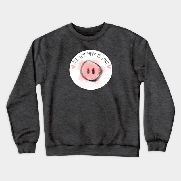 Watch Me Make This Beautiful - light Crewneck Sweatshirt by allyoumeepislove